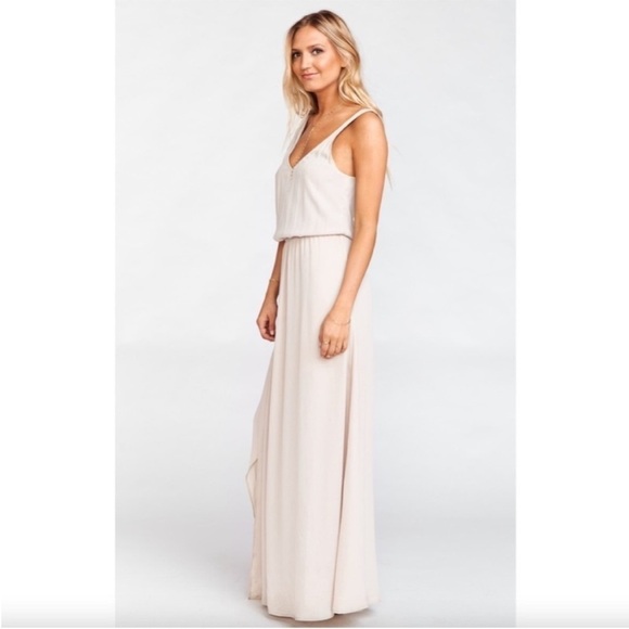 Show Me Your Mumu Kendall Maxi Dress in Show Me The Ring Crisp Extra Small - Picture 2 of 14
